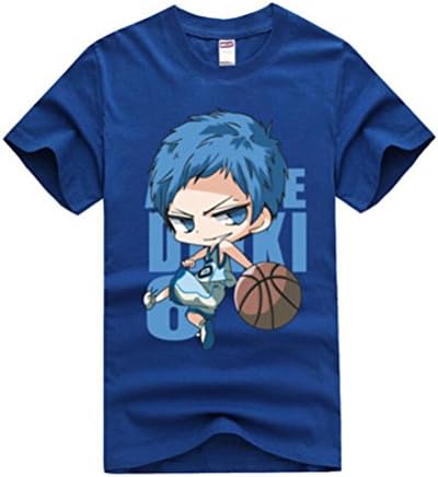 Anime Kuroko No Basket 6 Players Aomine Daiki T-shirt for Unisex Adult (M, Sky Blue)