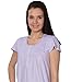 Beverly Rock Women's Short Sleeve Floral Print Cotton Blend Knit Nightgown