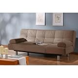 Aruba Black Casual Convertible Sofa