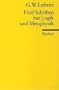 F�nf Schriften zur Logik und Metaphysik