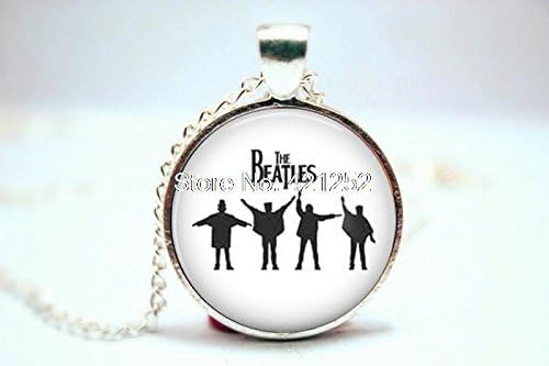 Pretty Lee 2015 Fashion The Beatles Vision 12 Necklace Glass Photo Cabochon Necklace Christmas gift
