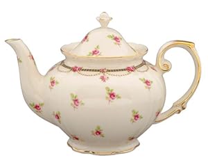 Gracie China Pink Petite Fleur Porcelain 3-cup Tea Pot