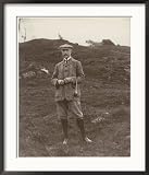 Gentleman in His Plus-Fours Ready to Play a Game of Golf Framed Photographic Poster Print, 28x34