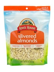 Ann's House of Nuts Slivered Almonds, 8 Ounce (Pack of 6)