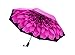 Galleria Pink Dahlia Auto-Close Umbrella w/48