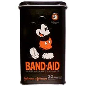 Band-Aid Brand Adhesive Bandages, Mickey Mouse Limited Edition Collector's Series Tin, Assorted Sizes, 20 Count