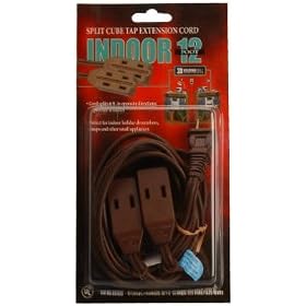 Coleman Cable #09408 12' 16 2 Brown Split Cord by COLEMAN CABLE INC
