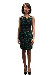 General Print Pleated Cotton/Satin/Silk  Dress