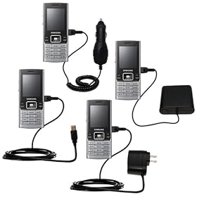 Road Warrior Kit for the Samsung SGH-M200 includes a Car and Wall Charger AND USB cable... by Gomadic for the SGH-M200