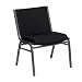 Stackable Office Chairs - Flash Furniture XU-60555-BK-GG Hercules Series 1000-Pound Big/Tall Extra Wide Black Fabric Stack Chair, Silver Vein