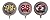 3 Nascar 18" Mylar Party Balloon Bundle - Dale Jarrett, Bill Elliot & Mark Martin