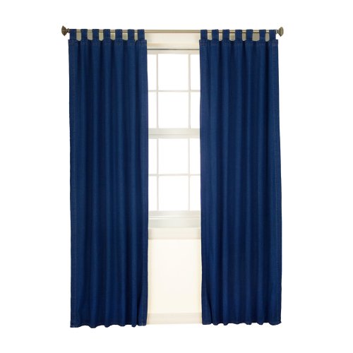 Denim Tab Top Drapes 2 Panels - Blue 40x84