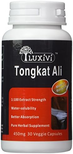 Pure Natural Testosterone Booster for Men's Health - Malaysia Tongkat Ali Freeze Dried Extract (1:200 extract strength) - also known as Longjack or Eurycoma Longifolia Jack - 30 caps/bottle - 1/2/3 bottles - More Energy, Muscle Growth and Weight Loss