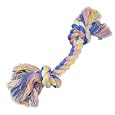 Zanies Cotton Pastel Rope Bone Dog Toy, Large, 14-Inch