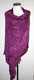Dark Purple Faux Fur Shawl