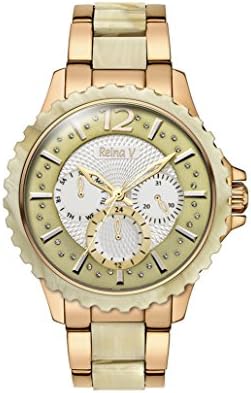 Stainless Steel and Yellow Resin Women's Wrist Watch - Analog Display, Japanese Quartz- Wild Mini Collection By Reina V