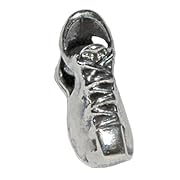 Sterling Silver Running Shoe Bead -VJ