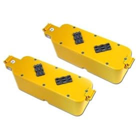Tenergy Replacement Batteries (Yellow Case) for iRobot Roomba APS 4905 400 series Vacuum Cleaner Set of 2