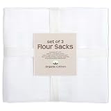 Gourmet Classics Organic Flour Sacks, Set of 3