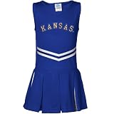 NCAA Kansas Jayhawks Infant Girls Royal Blue Cheerleader Dress (0-3 Months)