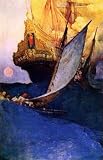 12X16 inch Pyle Howard Attack on a Galleon 1905 Canvas Art Repro