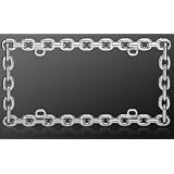 Buy Chrome Metal Car License Plate Frame - Chain Link
