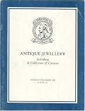 Antique Jewellery - including a Collection of Cameos: Sale OLIVIA-2570 - December 7 - 1982 (The Properties of Her Highness the Maharanee of Baroda - the Late Dame Edith Sitwell - and from Various Sources)
