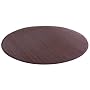 Anji Mountain Bamboo Rug Co. Villager Coffee Bamboo Rug 7' Round