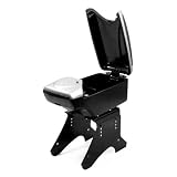 Black Center Console Armrest Big Sorage with Cup Holder Armrest Universal Fit Brand... 