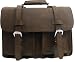 Vagabond Traveler CEO Heavy Duty Extra Large Leather Briefcase/Backpack Gym/Travel Bag L32.Coffee BRN