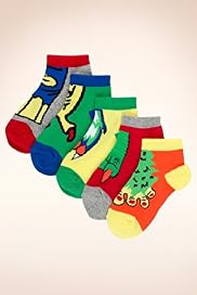 5 Pairs of Freshfeet Animal Trainer Liner Socks