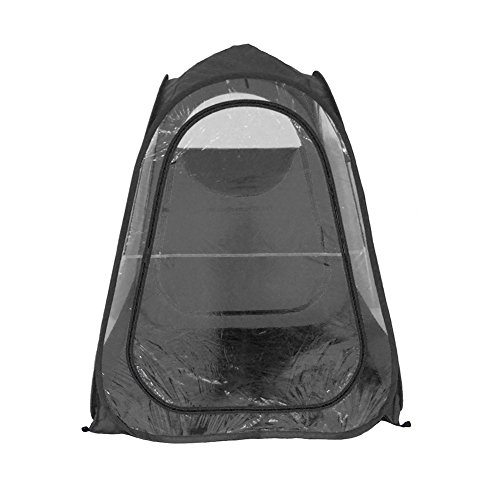 Pop-up Tents, iHome&iLife Automatic Personal Spectator Tent Tents Waterproof Windproof Instant Portable Outdoors Quick Cabana Beach Winter Tent Sun Shelter 1-Person 3-Season (Black, L)