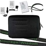 5 in 1 Bundle for Amazon Kindle 2 Includes: Black Deluxe Cube Carrying Case, Car Charger, Travel Charger, Courage*Wisdom Neck Strap, and Screen Guard!!!(not for kindle 1)