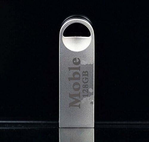 Mebel @ 128GB Metal USB Flash Memory Drive Stick Pen Drives Thumb with KeyRing