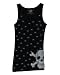 Stephanie Michael Skull and Cross bones Screened & Rhinestoned Longer Length Tank Top