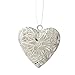 Yueton 10pcs Silver Round and Heart Shape Plated Photo Locket Frame Pendants (Silver)