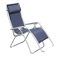 Faulkner XL Recliner Navy Padded with Padded Arms