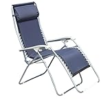 Faulkner XL Recliner Navy Padded with Padded Arms