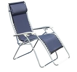 Faulkner XL Recliner Navy Padded with Padded Arms