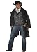 Men'S Gunfighter Western Cowboy Holiday Party Costume (Black/White;Plus Size (48-52))