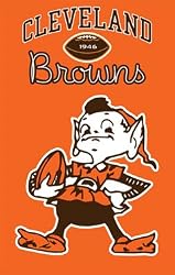 Cleveland Browns Elf Flag Applique Embroidered Banner Flag 44"x28" NFL Football Fan Shop Sports Team Merchandise
