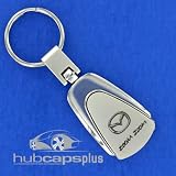 New Mazda Zoom Zoom Chrome Tear Drop Key Chain Ring
