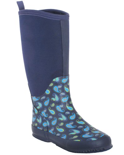 Capelli New York Sophisticated Paisley Printed Ladies Neoprene Rain Boot product image
