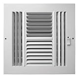 GREYSTONE HOME PRODUCTS LLC ABSWWH488 4-WAY CEILING DIFFUSER 8x8 - WHITE