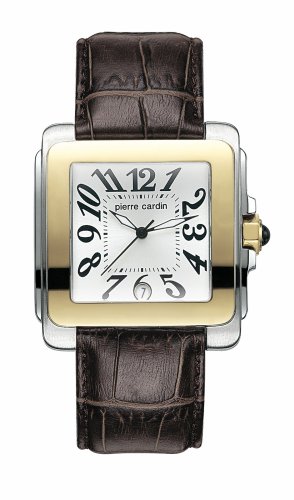 Pierre Cardin Men's Time Couture Collection Avenue Leather Strap Watch #PC67541117023
