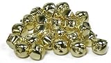 Pkg of 144 Gold Metal Craft Jingle Bells - 3/4 (20mm) Bells