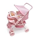 Deluxe Doll Stroller with Car Seat