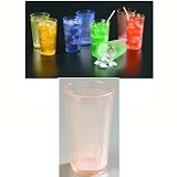 Carlisle 20 oz Crystalon, Ribbed Texture, Long Lasting Polycarbonate Tumbler / Color: Sunset Orange RimGlow / Quantity: One Dozen (12)