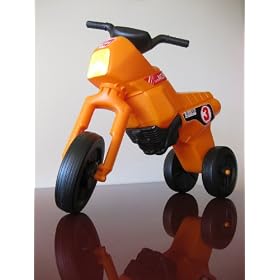 superMOPI Toddler Motorbike Ride-on Toy - orange XL size