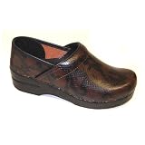 Dansko Women\'s Professional Python Print Leather Clog